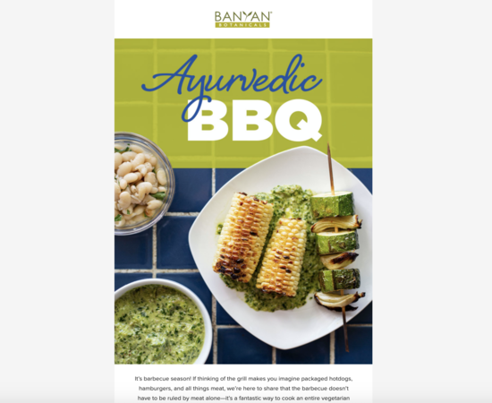 Ayurvedic BBQ Recipes